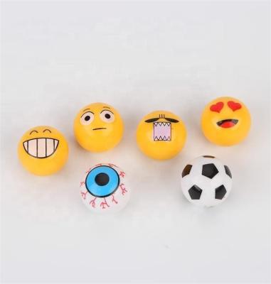 China Smile Football Face Eyes With Special Core Emoticon Ball Emoticon Ball Face Car Tire Air Valve Cap Ball Bicycle Tire Valve Cover Brass Special for sale