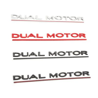 China Water Proof For Tesla Model 3 S Y X Car Marking Rear Trunk Badge Stickers DUAL MOTOR Logo Original Letter Universal Accessories for sale