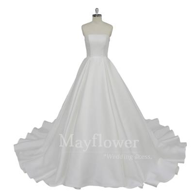 China China anti-static modern mikado bridal nerd tube top wedding dresses for sale