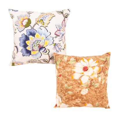 China Fast Shipping Anti-Pull Satin Embroidered Geometric Stripe Floral Decorative Cushion Covers Home Textiles for sale