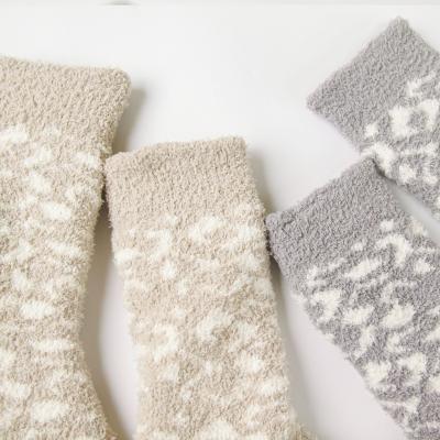 China Anti-Slip In Stock Bulk Blurred Comfortable Large Size Thick Warm Anti Slip Knitted Floor Home Socks For Indoor Unisex for sale