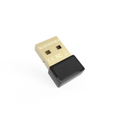 China Data Transfer USB 5.0 Audio Adapter Data Transmitter Wireless Compatible MINI BT5.0 Receiver Dongle For Computer PC for sale