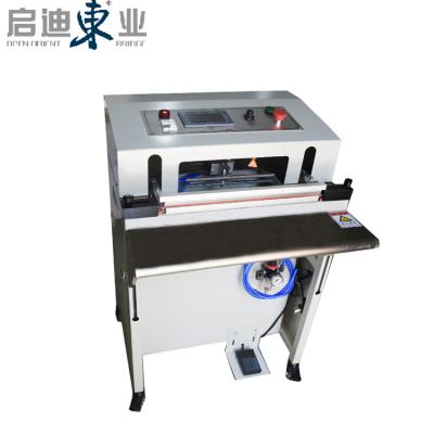 China Pneumatic Food Sealing Machine Electronic Cigarette Box Packaging Sealer Notching Machine POF Heat Shrink Film Sealing Machine for sale