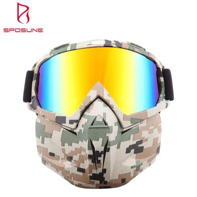 China Hot Sale Fashion Anti-Fog Dirt Bike Glass Motorcycle High Quality Protective Windproof Goggles For Racing for sale