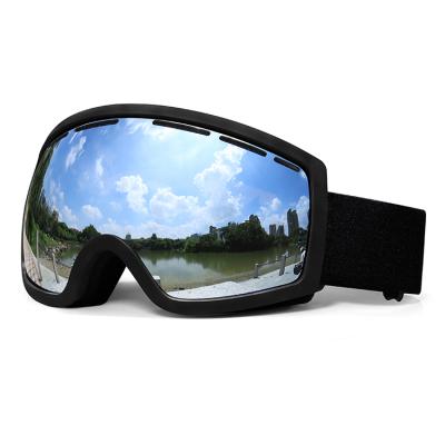 China Stock Wholesale Ready Anti Fog Ready Anti-scratch Safety TPU Frame Snow Anti Fog Glasses Polarized Ski Goggles for sale