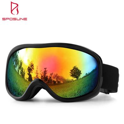 China Wholesale high quality shock resistant custom ski Sposune winter sports logo snow glass skating ski google adult for sale