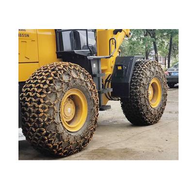 China Hot selling wholesale mining equipment spare parts hot sellingheavy OTR truck tire protection chain for wheel loader for sale