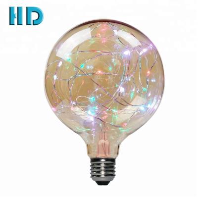 China 220V 3W g125 base sky starry lights indoor / ourdoor decoration E27 copper wire new Edison LED lights for sale