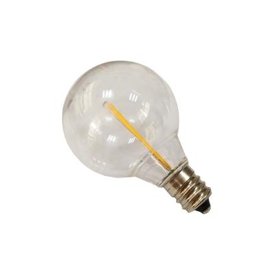 China 120V 0.8W E12 Decorative Light Base G40 Led String Filament Globe Light Bulb for sale