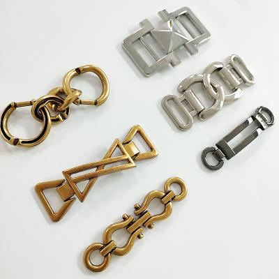 China High Quality Custom Shoe Chain Decoration Shoe Buckle With Brand Logo Metal Shoe Decoration CYXK-003 for sale