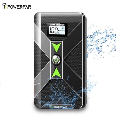 China POWERFAR Cars High Power 12V 8000mAh Multifunctional Car Booster POWER bank lithium battery car jump starter HN for sale