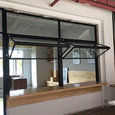 China Aluminum Folding Screen Custom Vertical Sliding Double Glazed Fold Up Windows for sale