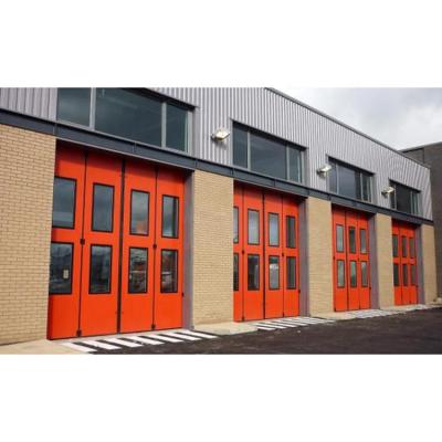 China Factory Horizontal Waterproof Fireproof Shop Sound Insulation Style Industrial Folding Door for sale