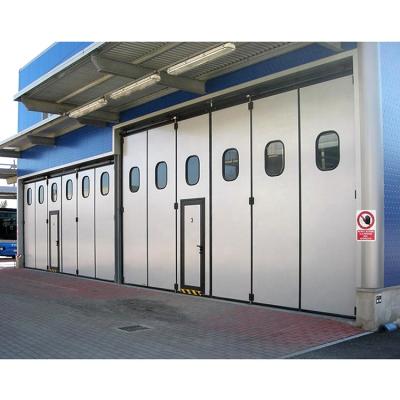 China High Quality Sound Insulation Automatic Powder Coated Insulated Industrial Folding Door for sale