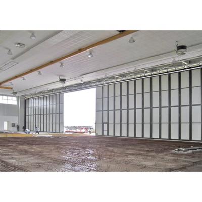 China Industrial Horizontal Aluminum Sound Insulation Heat Insulation Double Folding Door for sale