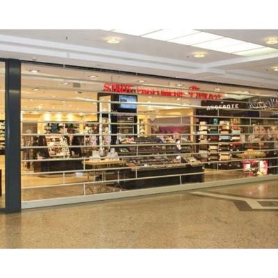 China Other Shopping Mall Transparent Roller Shutter Style Soundproof Folding Open Folding Sliding Soundproof Door for sale