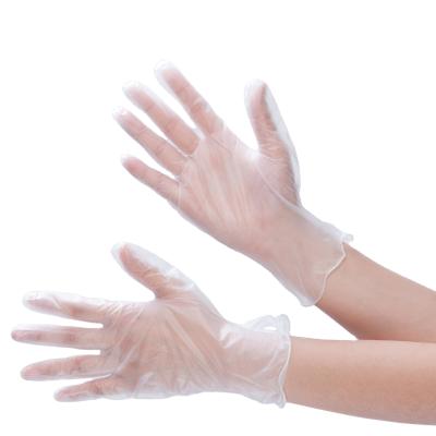 China Breathable Stretchable Wholesale Powder Free Disposable PVC Dotted Gloves Vinyl Cheap Powder Free Examination Gloves for sale