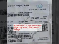 BES3002-SP BT IC High Performance Single Chip Audio Codec QFN-50 Package