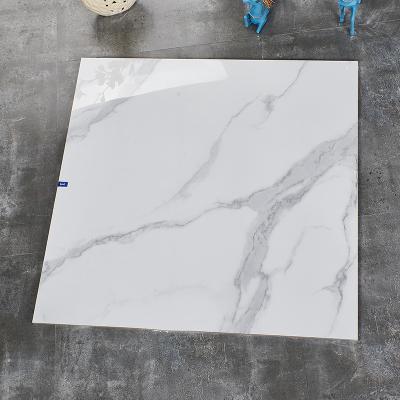 China Gray Glossy Infinite Continuous Patterns Modern White 800x800mm Anti-slip Marble Tiles Non Slip Floor Design Living Room Floor Tiles for sale