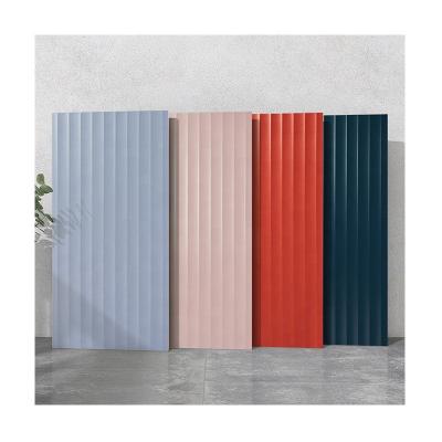 China Europe Macaron Color All-Ceramic Tiles All-Ceramic Tiles Three-Dimensional Wavy Outdoor Background Wall Tiles Bathroom Toilet Floor Tiles for sale