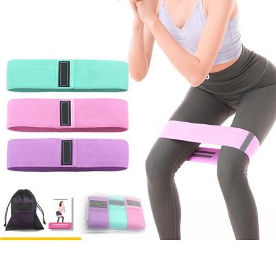 China Polyester Fabric Non Slip Hot Sales Hip Circle Fitness Resistance Band For Yoga Exercise for sale