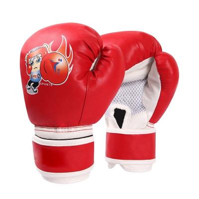 China Durable Professional Custom Breathable Leather Adult Kids PU Mesh Flame Fighting Training Boxing Gloves for sale