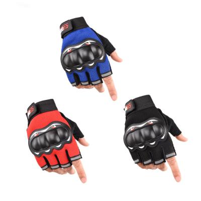 China Comfortable Anti Slip Gloves Bike Cheap Custom Bike Gloves Half Finger Dirt Mountain Logo Cycling Gloves For Bike Riding for sale