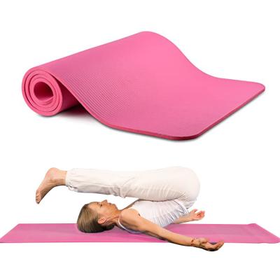 China Non-slip durable washable waterproof NBR yoga mat wholesaler at wholesale yoga club yoga mats for private use for sale