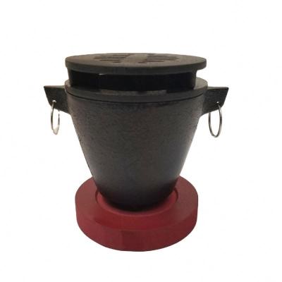 China Wholesale Viable Mini Desktop Portable Cast Iron Solid Fuel Alcohol Stove With Grill Hibachi Set for sale