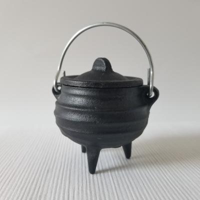 China Mini Metal Cast Iron Black Viable Cauldron for sale