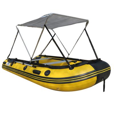 China Warter Sports ASM-360cm Yellow Inflatable Boat PVC 0.9mm/1.2mm PVC Folding Inflatable Boat for sale