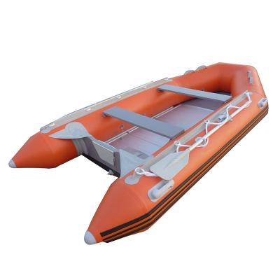 China 2021 New Sale Orange And Light Gray Small PVC Dinghy Water Entertainment Inflatable Boat ASM-290cm for sale