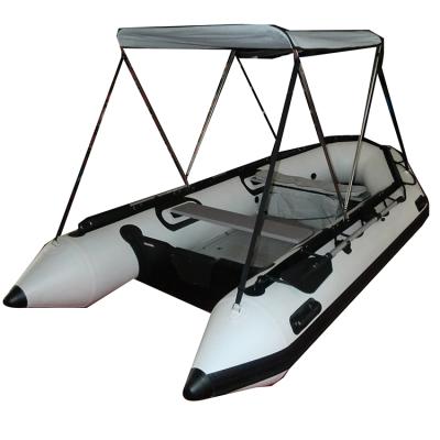 China 0.9mm/1.2mm PVC ASA-360cm Zodiac White And Black PVC Boat Aluminum Boat for sale