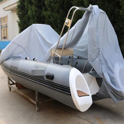 China PVC Fiberglass Inflatable Motorboat With Motor Rib Inflatable Fiberglass Boat RIB 580 for sale