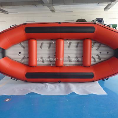 China Hypalon Inflatable Kayak Customizable Color And Size High Quality Entertainment Rafting Boat for sale