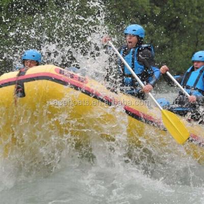 China Hypalon Inflatable Kayak Customizable Color And Size High Quality Entertainment Rafting Boat for sale