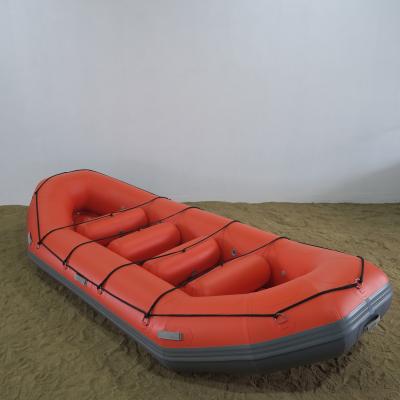 China 0.9mm PVC Detachable Drop Stitch Floor Inflatable Rafts For Sale / Rafting Boat Price AK-400 for sale