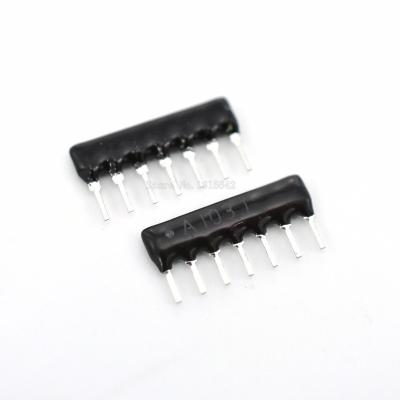 China 7 Pin Resistor Network Array 10K Ohm A103J 10KR 7 PIN DIP Exclusion Network Resistor Array A07-103J A05 for sale