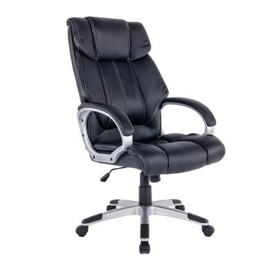 China Office Chair Ergonomic Rotating Racing Adjustable Ripple Black Leather Specification (Height) for sale