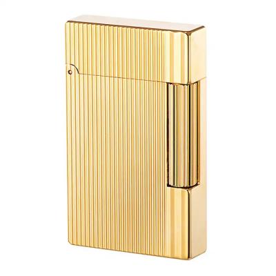 China Safety High Grade Lighter Refillable Torch Golden Sliver Black Types Cigar lighter Adjustable Jet Windproof Flame Smoking Tools for sale