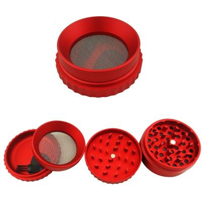 China Durable SINMA Hot Sale Aluminum Alloy Spice Grinder New Designs Customer Size 4 Parts Cigarette Herb Grinder for sale