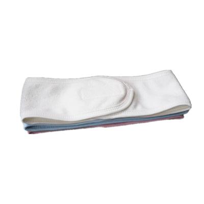 China Custom Fabric Spa Cloth Fashion Stretch Washable Soft Terry Logo Facial Headband for sale