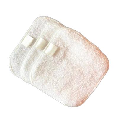 China Hot Selling Soft Bamboo Terry Absorbent Reusable Square Makeup Remover Cloth Washable for sale