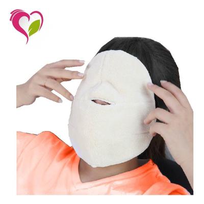 China New Compressed Hot Compress Wet Face Towel White Microfiber Coral Fleece Face Towel for sale