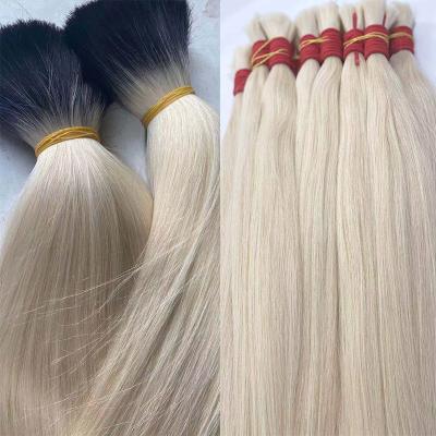 China Hot Selling Cabelos Silky Straight Wave Blonde Wrap Around Ponytail Hair Bulk Extensions Hair Ponytails for sale