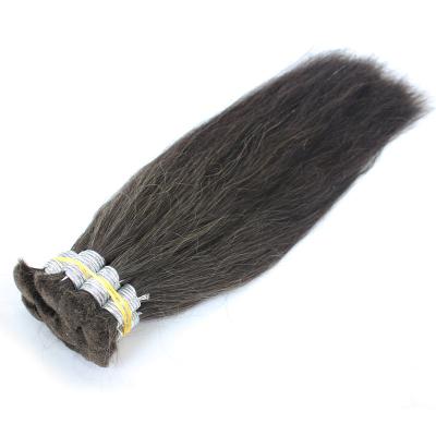 China No Tangle No Shedding Have Big Market Popular Selling In Indian Hair Cabelo Hair Good Quality Brazilian Straight Hair Full Ends Very Soft Gray Color Volume for sale