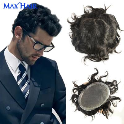 China Hair Toupee For Men Human Hair Virgin Hair Wholesales 100% Remy India for sale