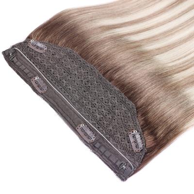 China Silky Straight Wave Factory price remy hair color customized wire hair extensions for short hair for sale