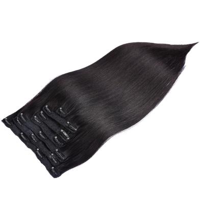 China Straight Human Hair Clip Ins Extensions Top Quality Hair Extensions Clip In Human Natural Hair for sale