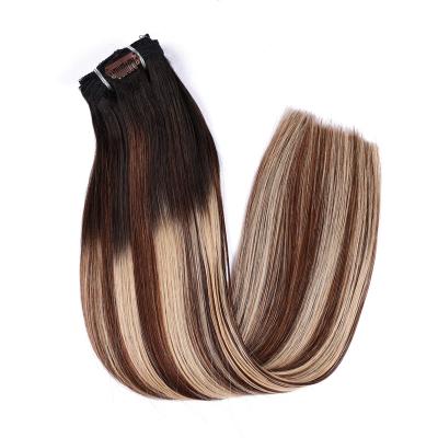 China Wholesale Straight Clip In White Women Remy Virgin Hair Extension For Women Brazilian Hair Extension Hair Piece for sale